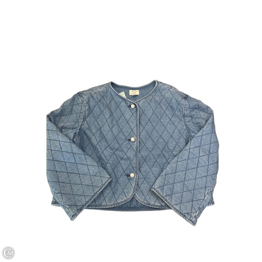 Jacket Puffer & Quilted By Target-designer In Blue Denim, Size: L