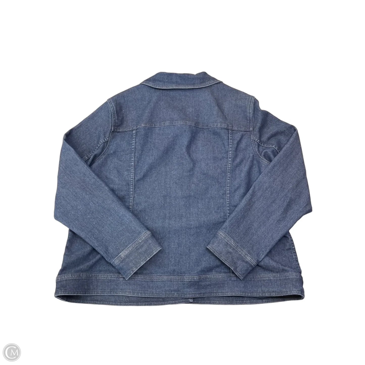 Jacket Denim By Liz Claiborne In Blue Denim, Size: 1x