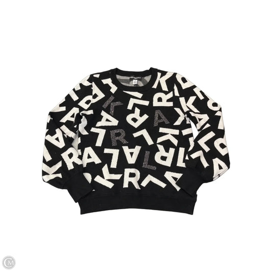 Sweater Designer By Karl Lagerfeld In Black & White, Size: S