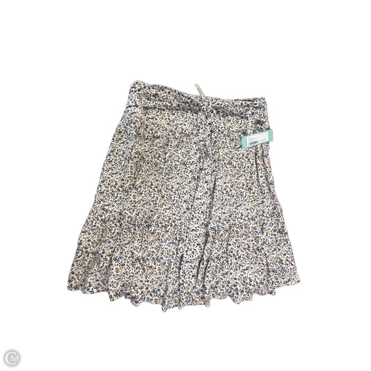 Skirt Mini & Short By Madewell In Floral Print, Size: L