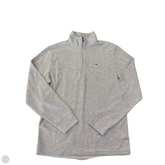 Sweatshirt Collar By Vineyard Vines In Grey, Size: S