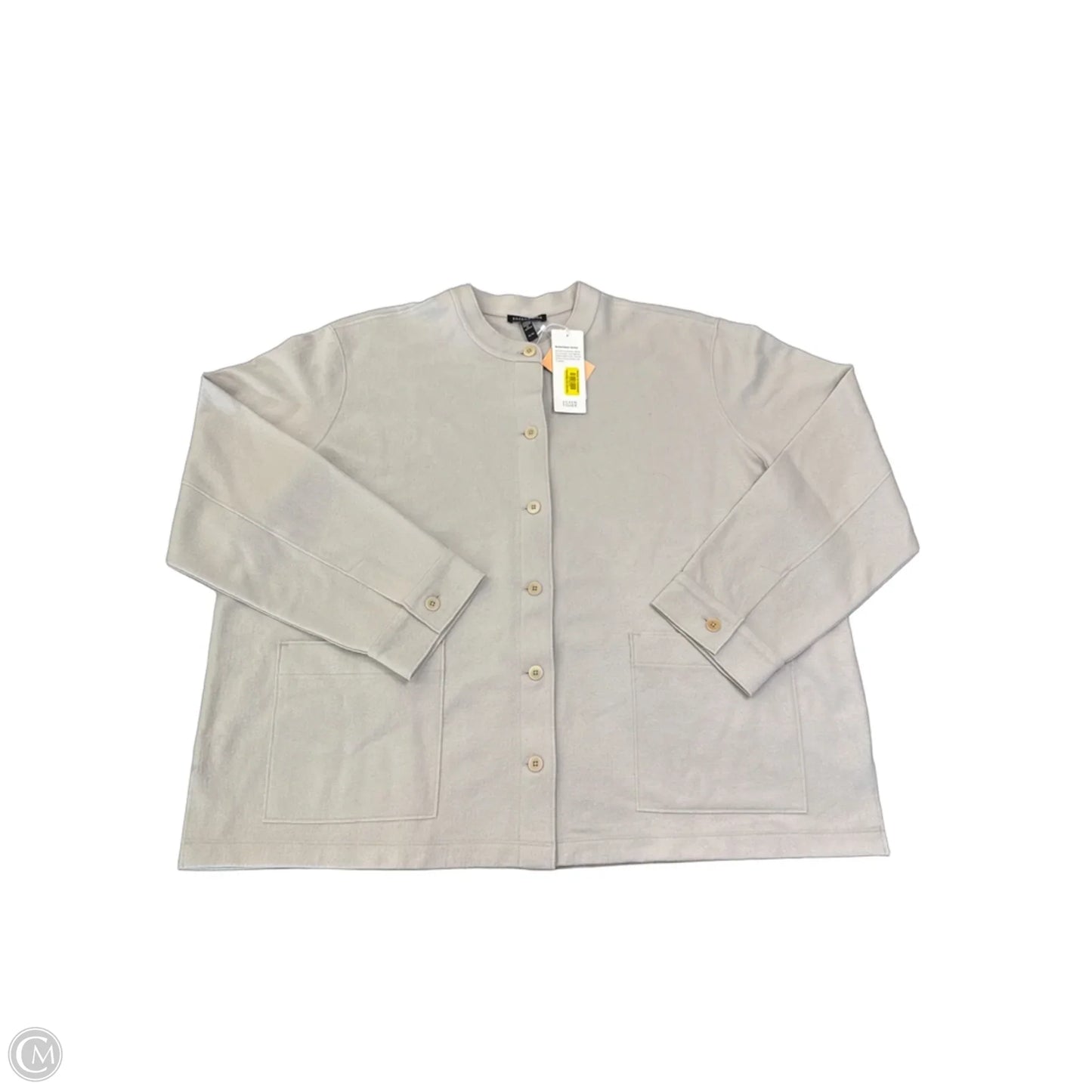 Top Long Sleeve By Eileen Fisher In Cream, Size: M