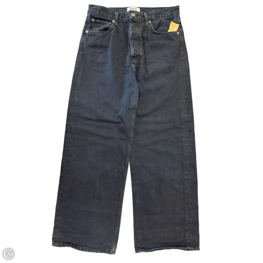 Jeans Wide Leg By Agolde In Black, Size: 6