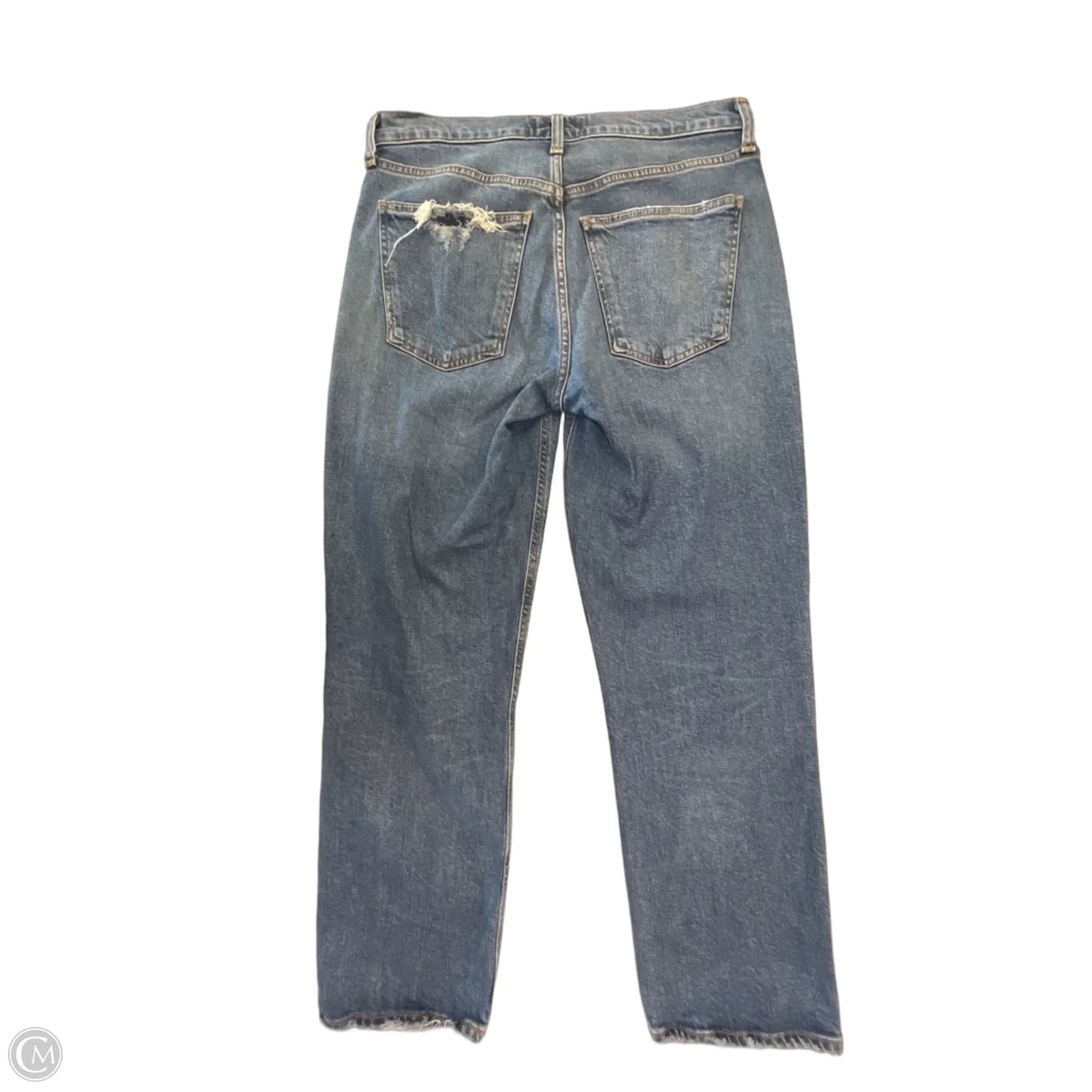 Jeans Boot Cut By Agolde In Blue Denim, Size: 28