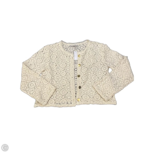 Cardigan By Loft In Ivory, Size: L