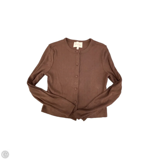 Cardigan By Pink Rose In Brown, Size: M