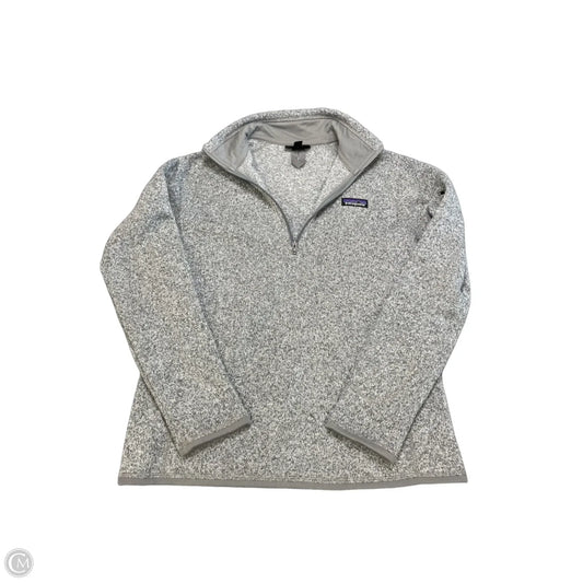 Sweatshirt Collar By Patagonia In Grey, Size: M