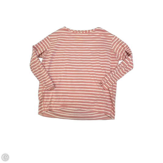 Top Long Sleeve By Lululemon In Striped Pattern, Size: L