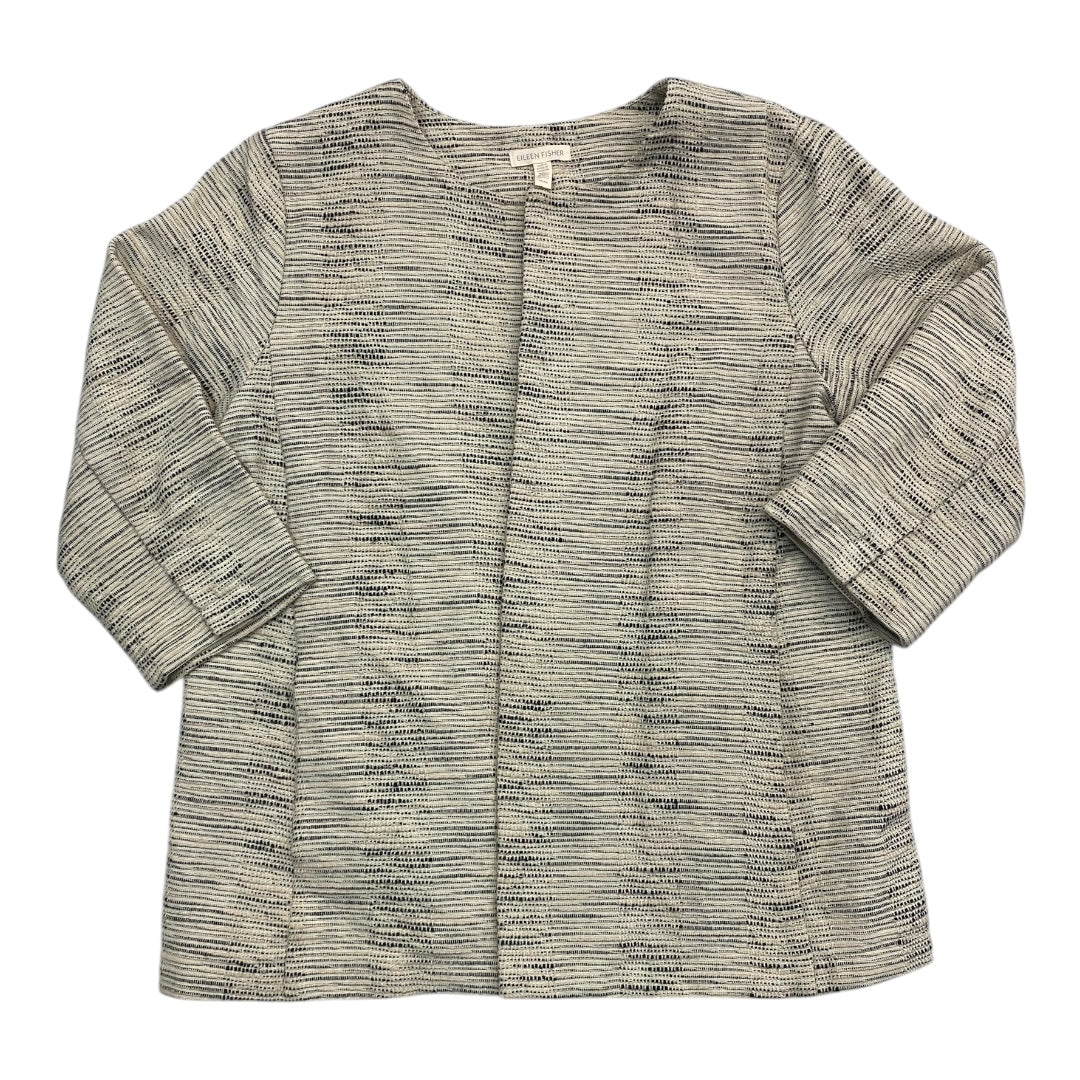 Blazer Designer By Eileen Fisher In Cream, Size:M