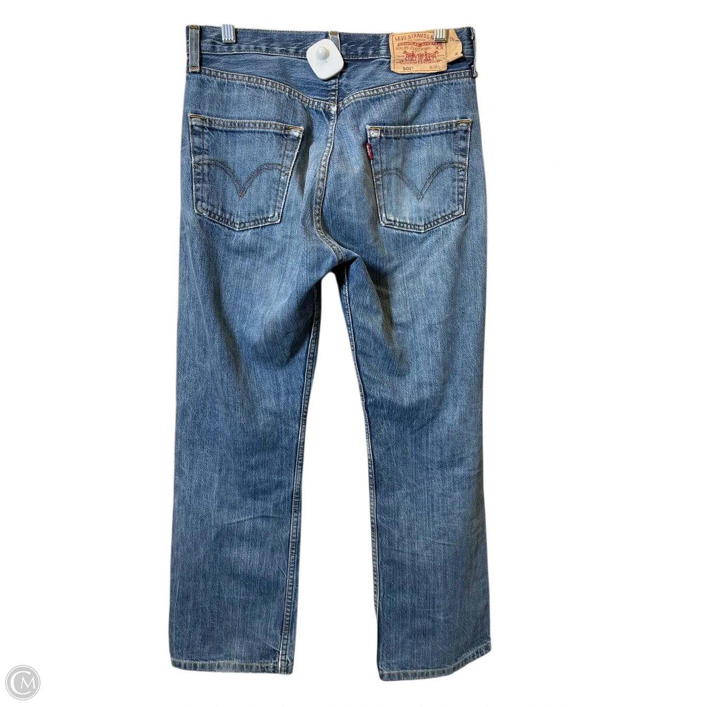 Jeans Straight By Levis In Blue Denim, Size: 10