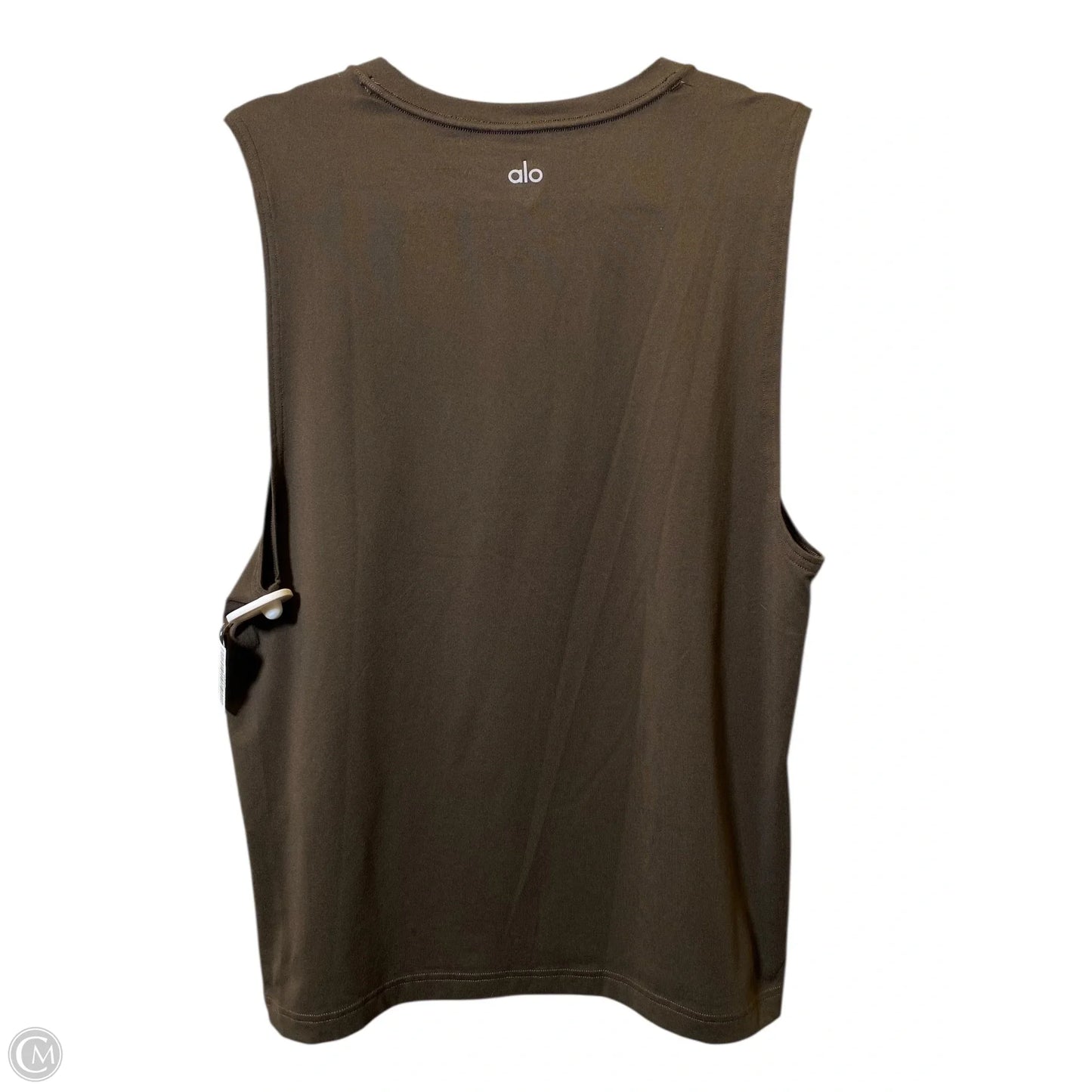 Top Short Sleeve By Alo In Brown, Size: M