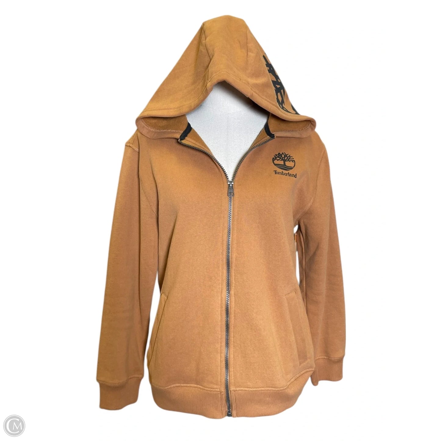Sweatshirt Hoodie By Timberland In Brown, Size: L