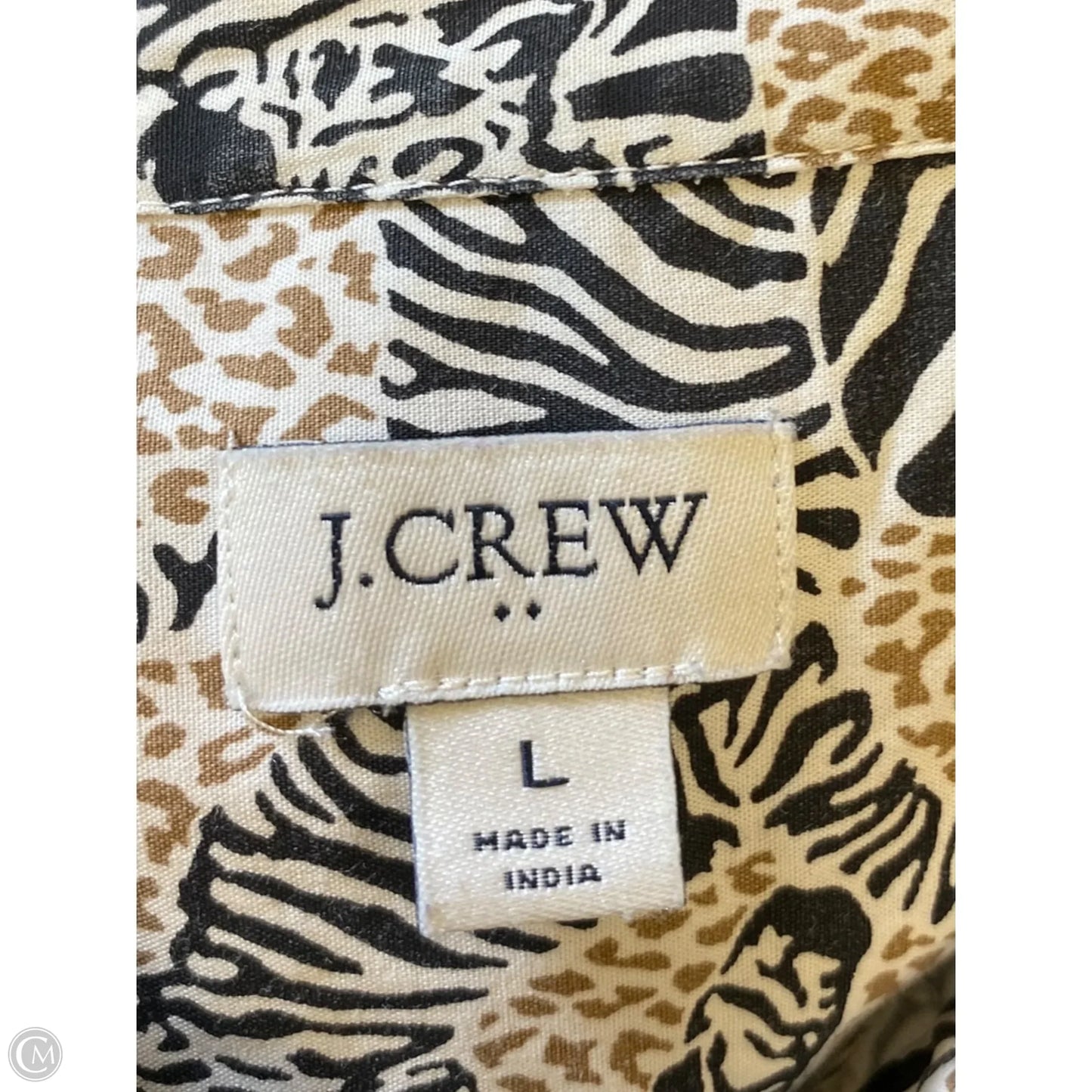 Dress Casual Short By J. Crew In Zebra Print, Size: L