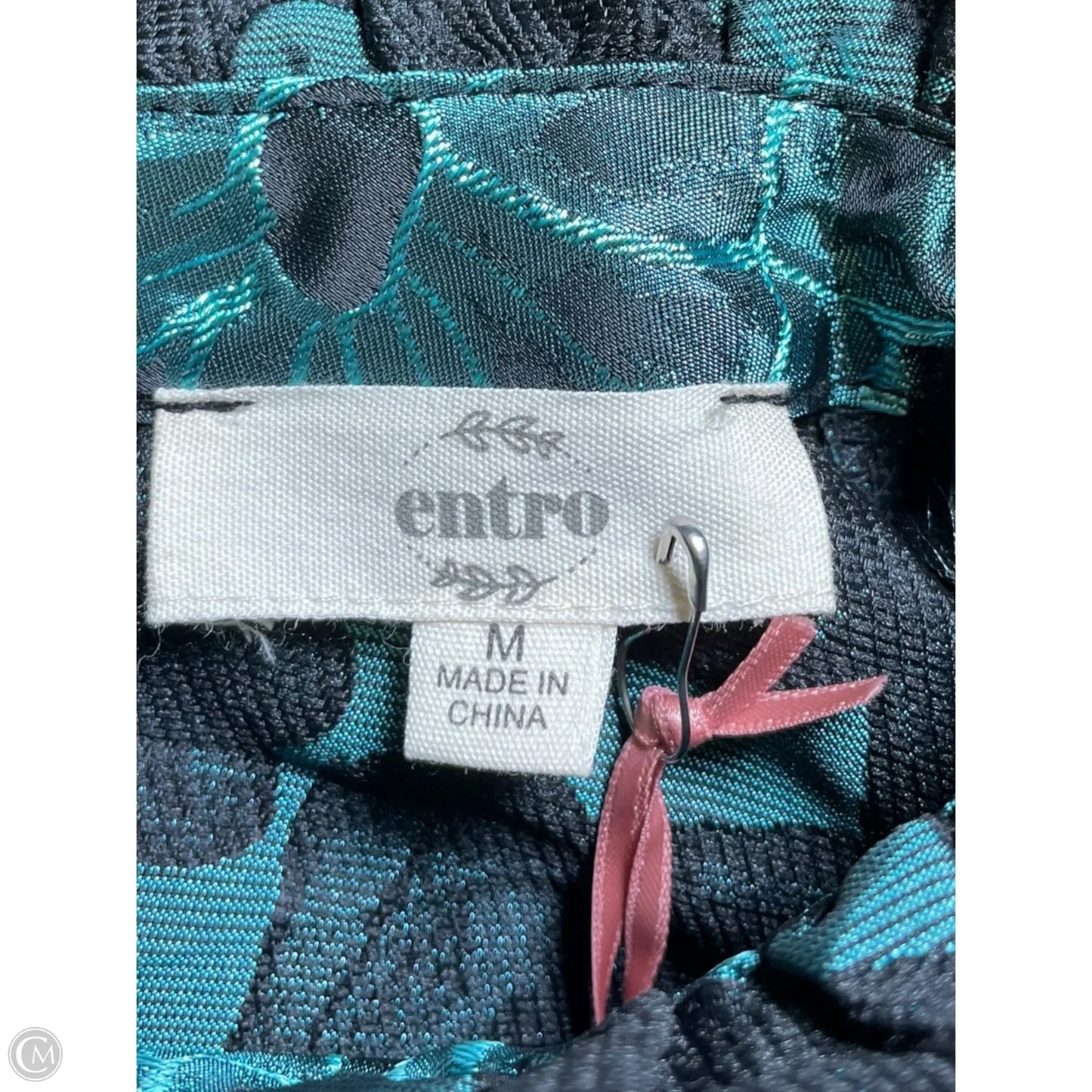 Top Short Sleeve By Entro In Black & Blue, Size: M