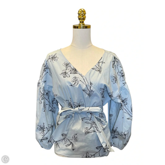 Top 3/4 Sleeve By White House Black Market In Floral Print, Size: Xl
