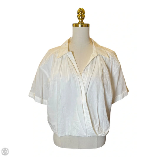 Top Short Sleeve By Wishlist In White, Size: L