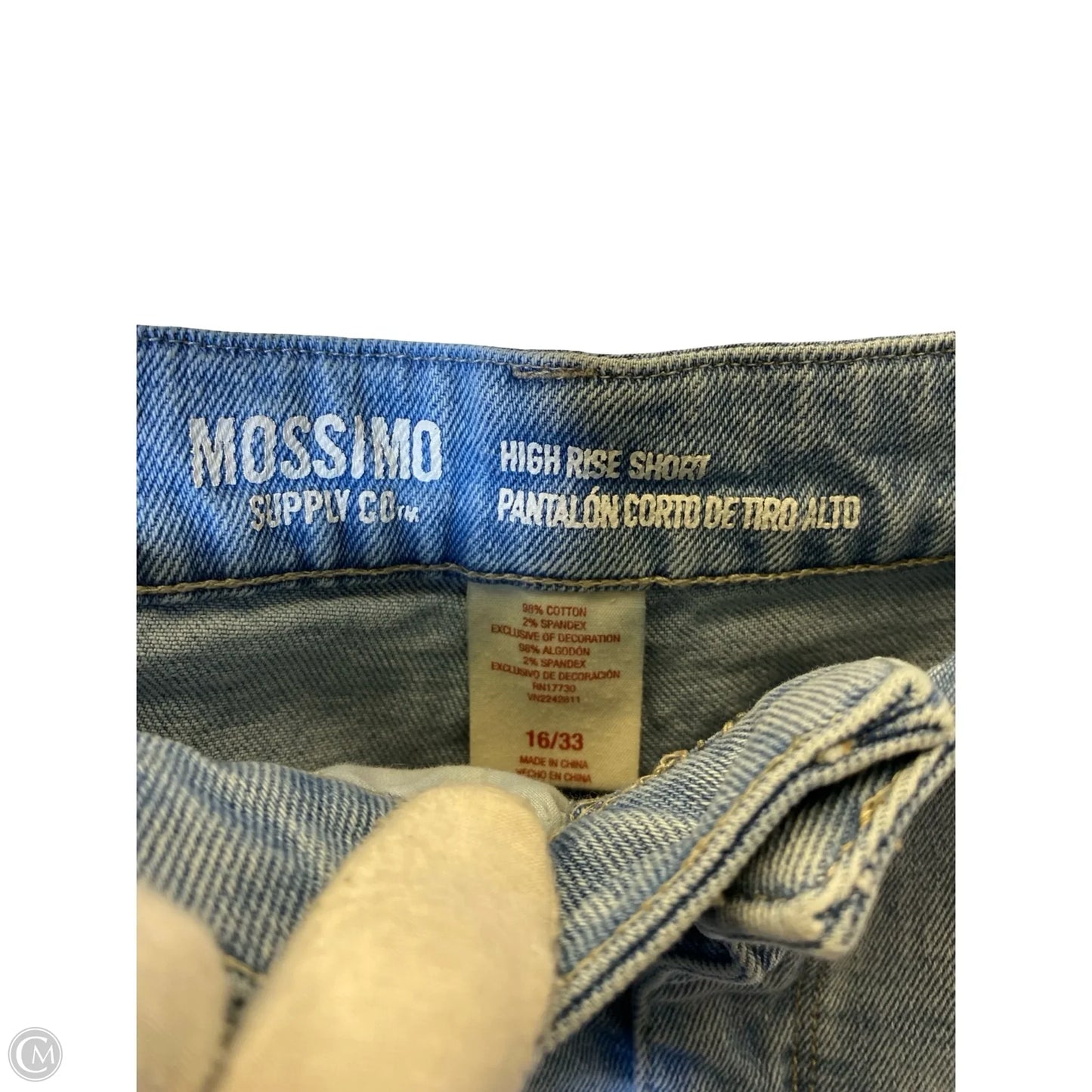 Shorts By Mossimo In Blue Denim, Size: 16