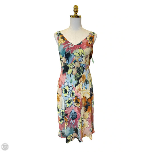 Dress Casual Midi By Chicos In Multi-colored, Size: Xs