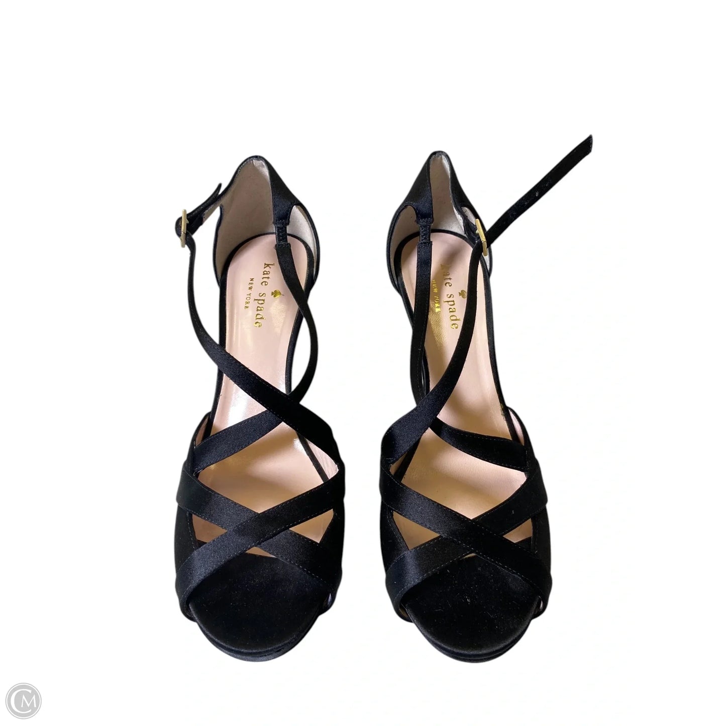 Sandals Designer By Kate Spade In Black, Size: 8