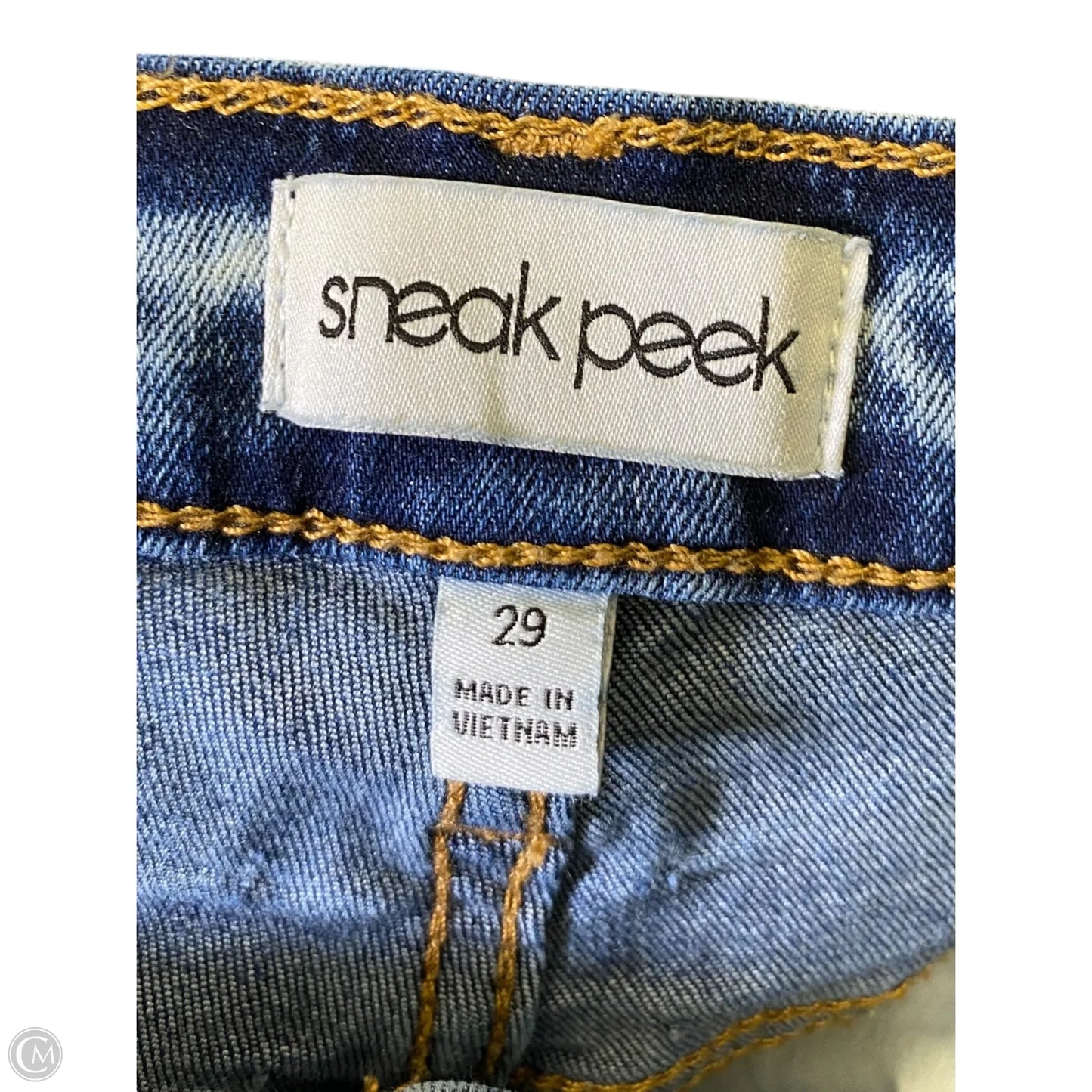 Jeans Flared By Sneak Peek In Blue Denim, Size: 8