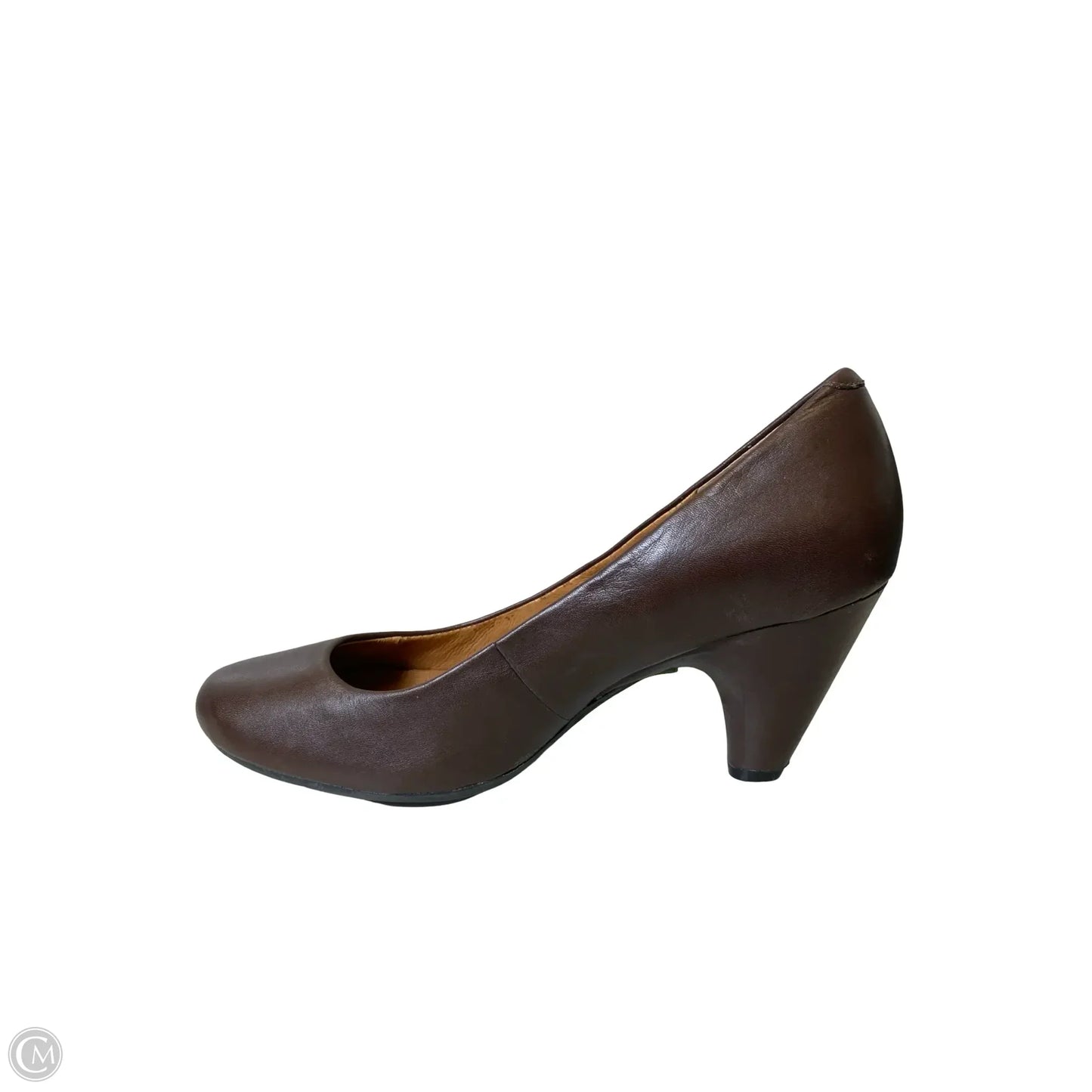 Shoes Heels Block By Clarks In Brown, Size: 9.5