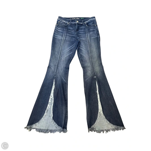 Jeans Flared By Inc In Blue Denim, Size: 10