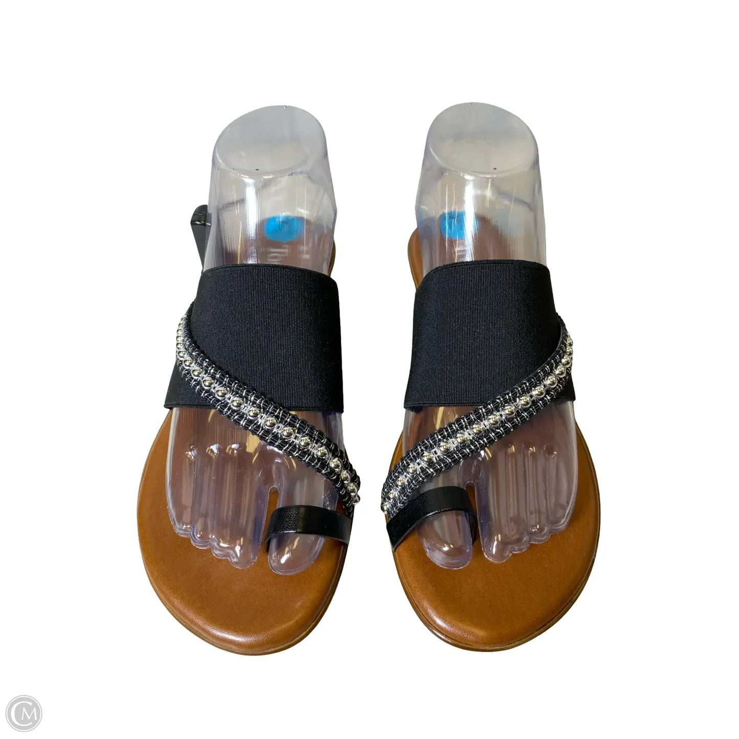 Sandals Flats By Toscanella In Black, Size: 7.5