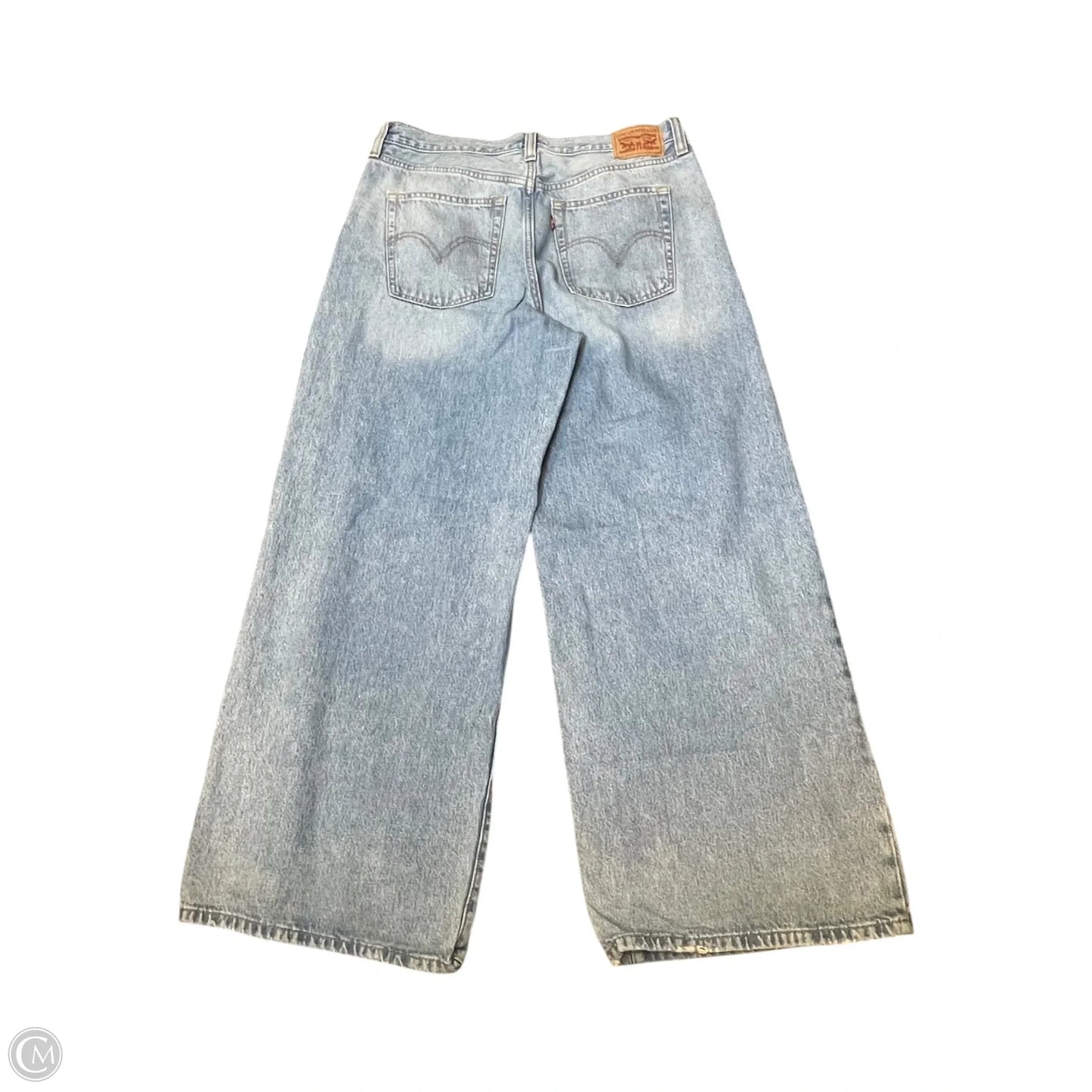 Jeans Wide Leg By Levis Signature In Blue Denim, Size: 12
