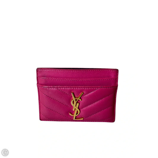 Wallet Luxury Designer By Yves Saint Laurent, Size: Small