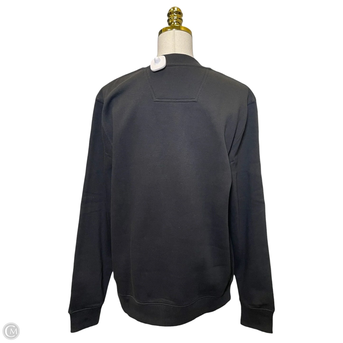 Athletic Sweatshirt Collar By Calvin Klein In Black, Size: M