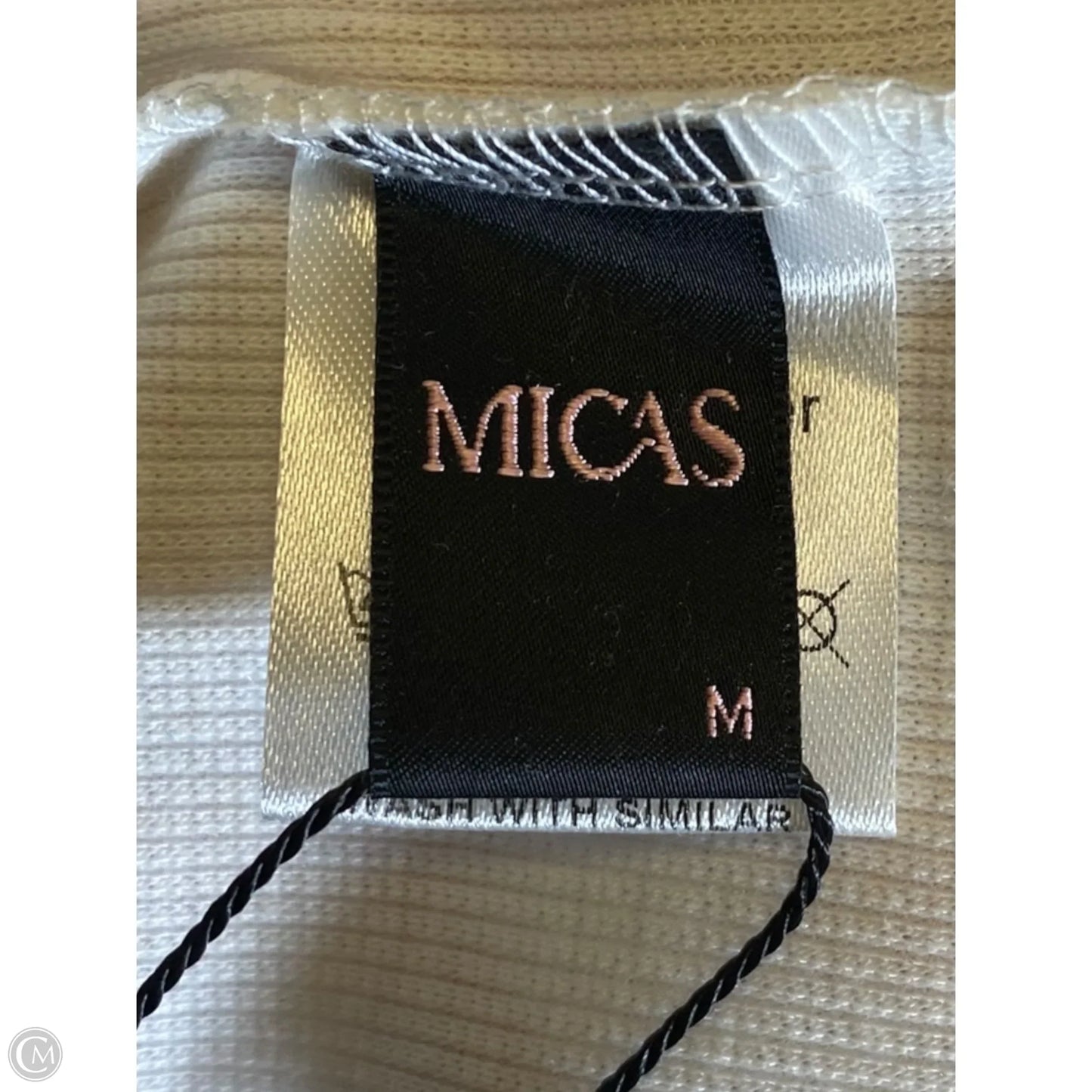 Dress Casual Maxi By Micas In Orange & White, Size: M