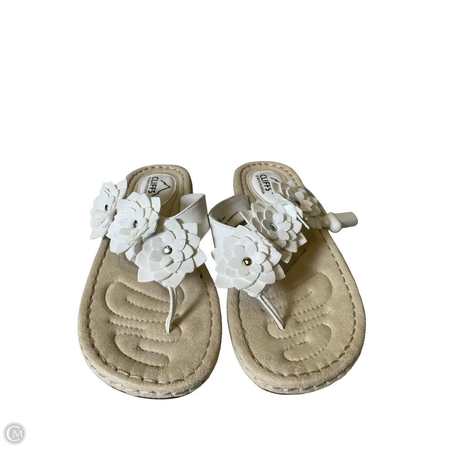 Sandals Flats By Cliffs By White Mountain In White, Size: 7.5