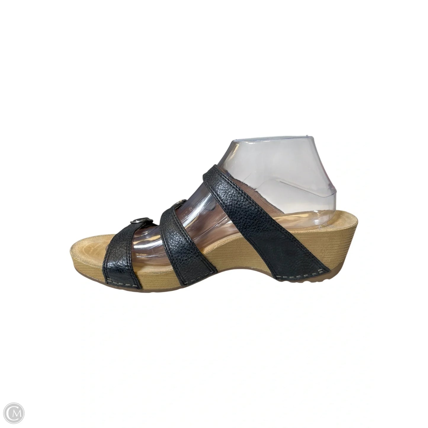 Sandals Heels Wedge By Dansko In Black, Size: 10