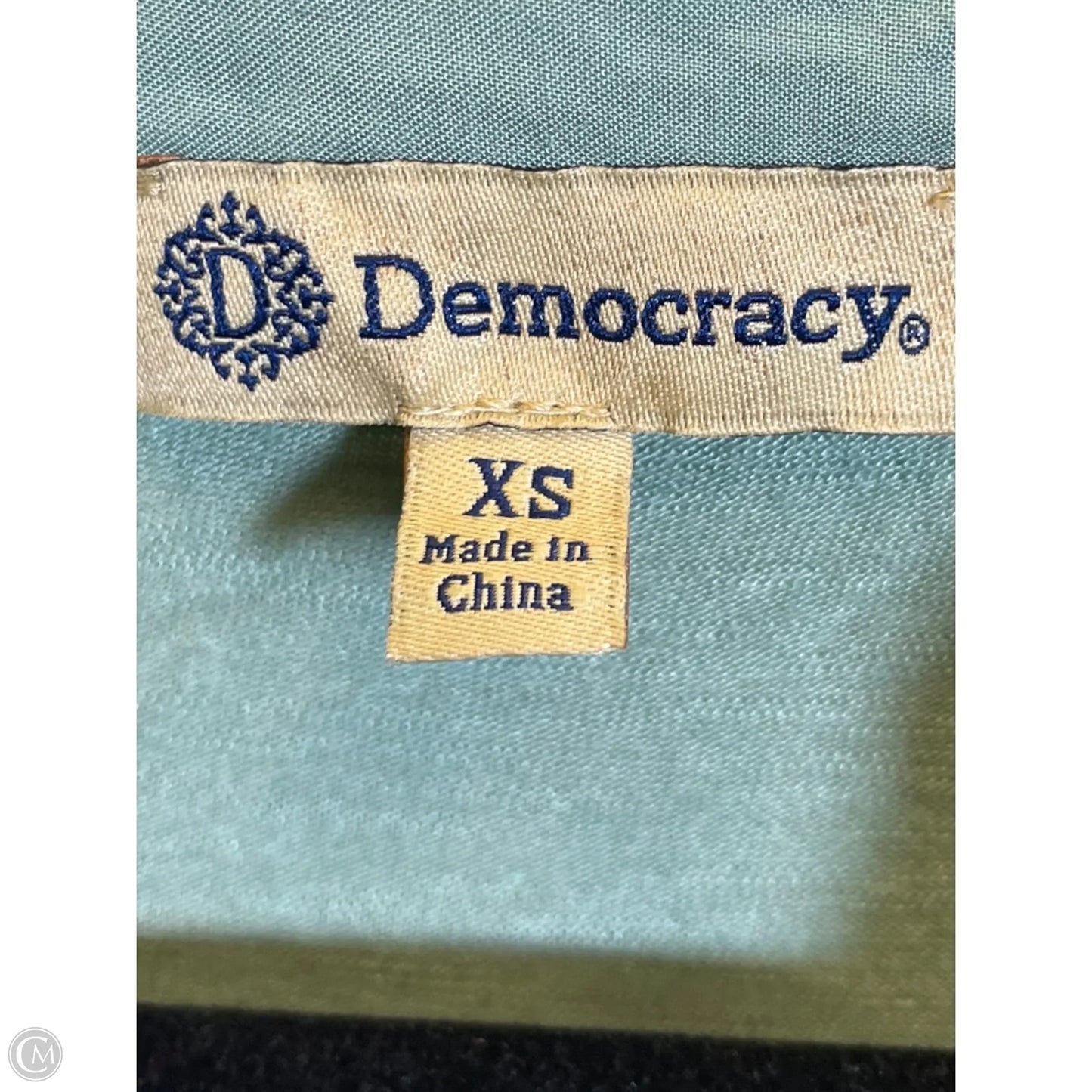 Top 3/4 Sleeve By Democracy In Green, Size: Xs