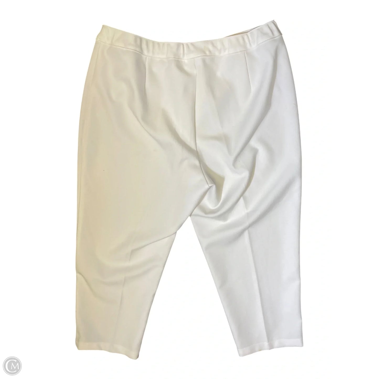 Pants Cropped By Clothes Mentor In White, Size: 20