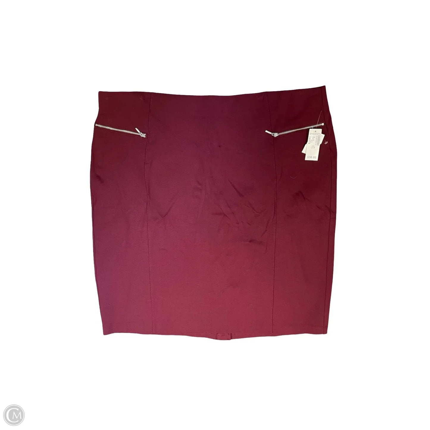 Skirt Mini & Short By Dressbarn In Maroon, Size: 2x