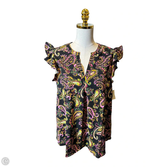 Top Short Sleeve By Emily Wonder In Multi-colored, Size: M