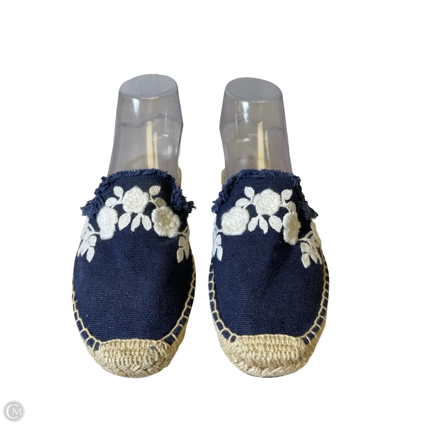 Sandals Flats By Soludos In Blue & White, Size: 8