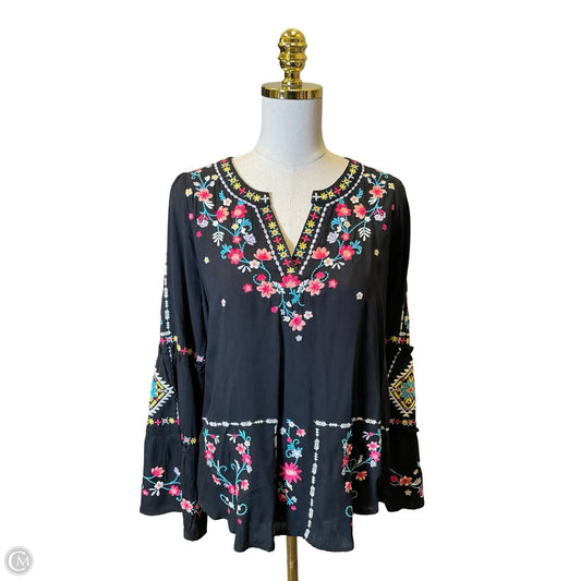 Top Long Sleeve By Savanna Jane In Multi-colored, Size: S