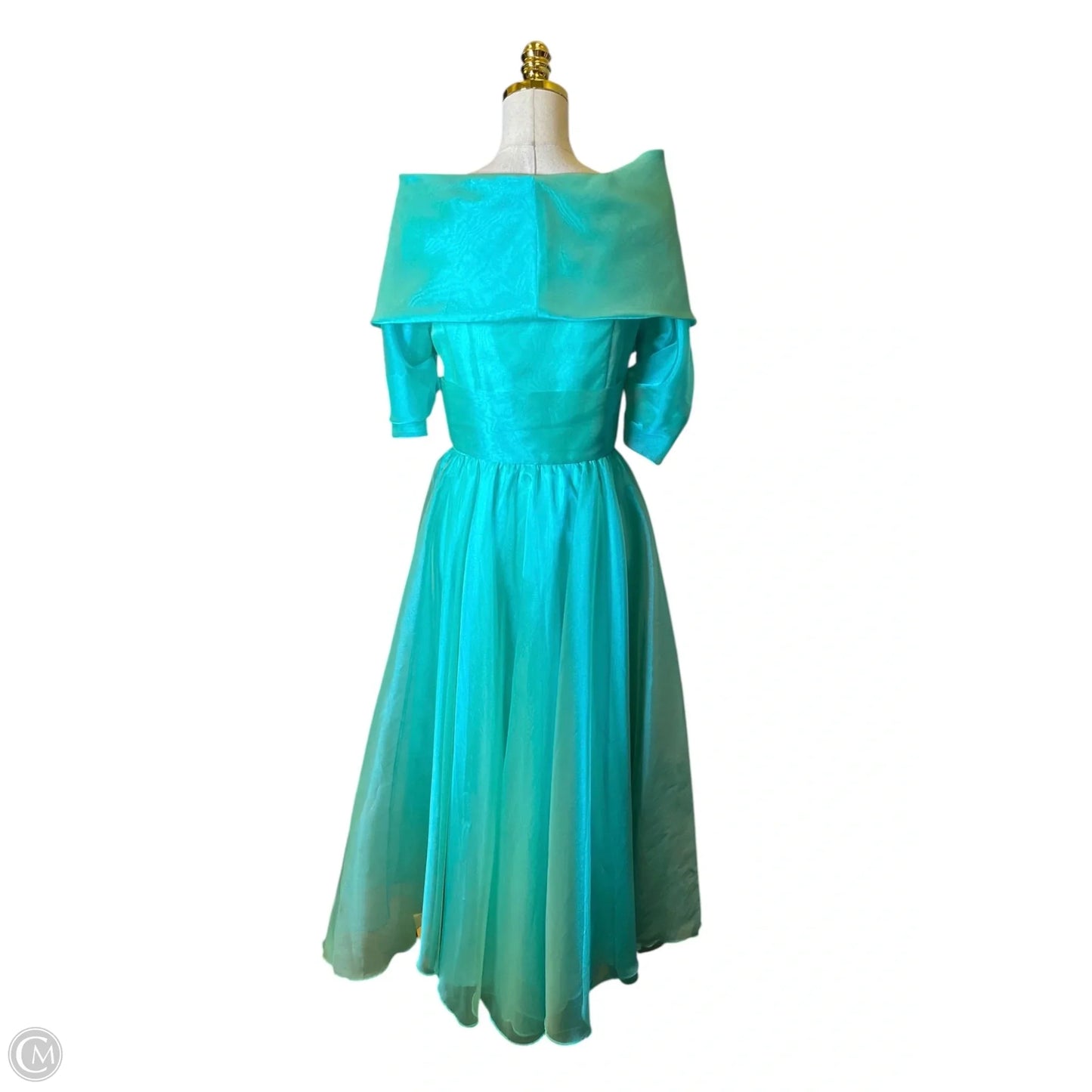 Dress Party Long By Clothes Mentor In Aqua, Size: 6