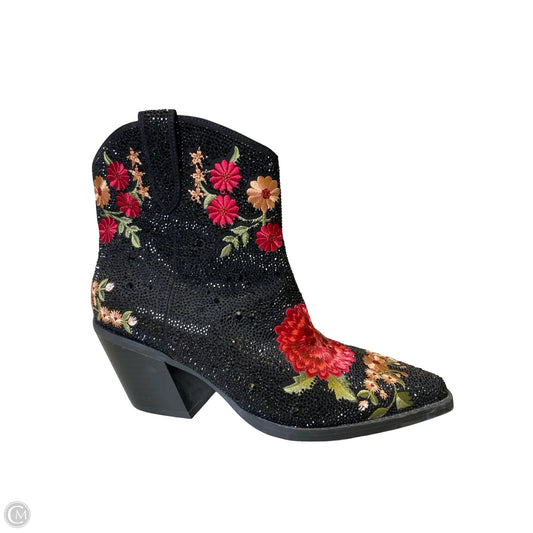 Boots Western By Inc In Floral Print, Size: 10