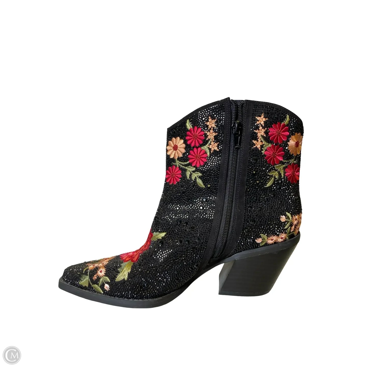 Boots Western By Inc In Floral Print, Size: 10