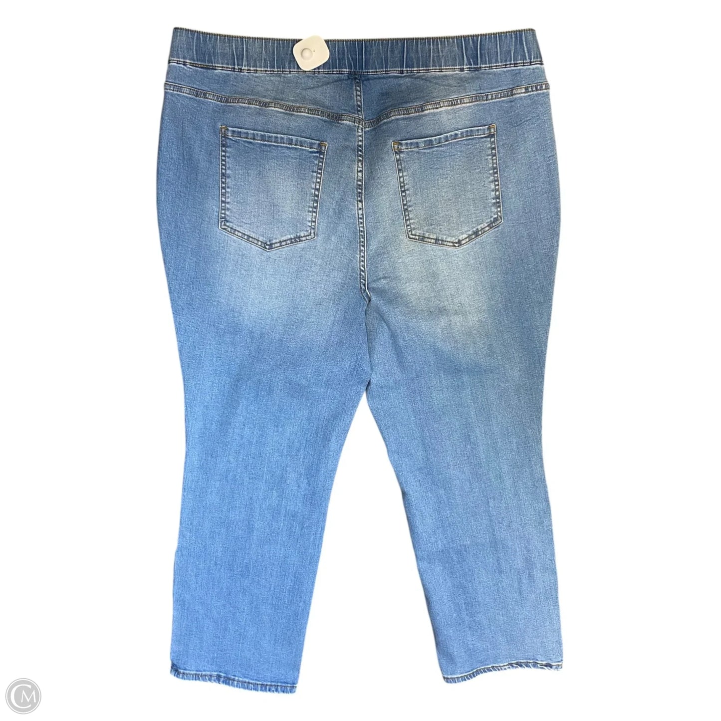 Jeans Straight By Isaac Mizrahi In Blue Denim, Size: 20