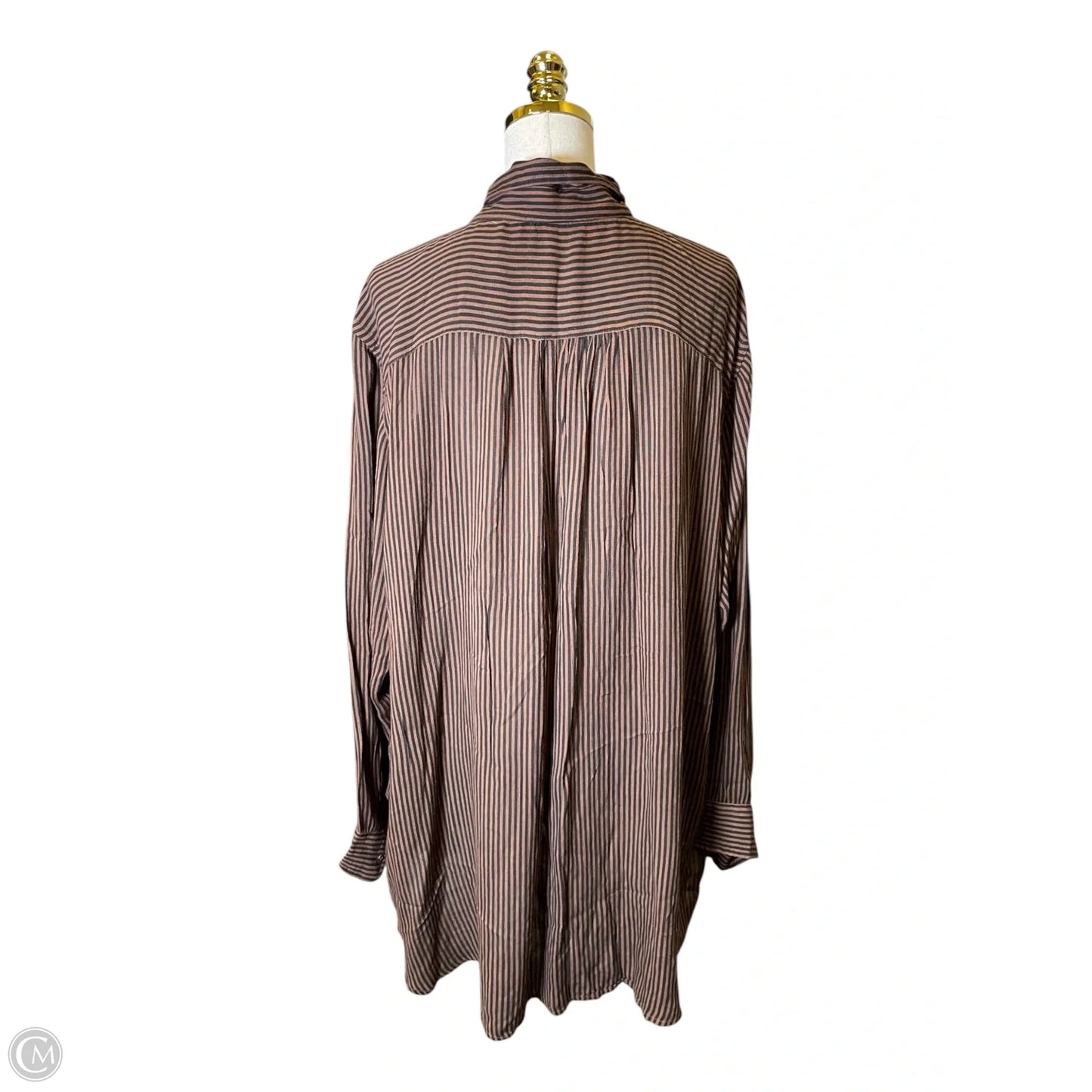 Top Long Sleeve By Free People In Striped Pattern, Size: Xl