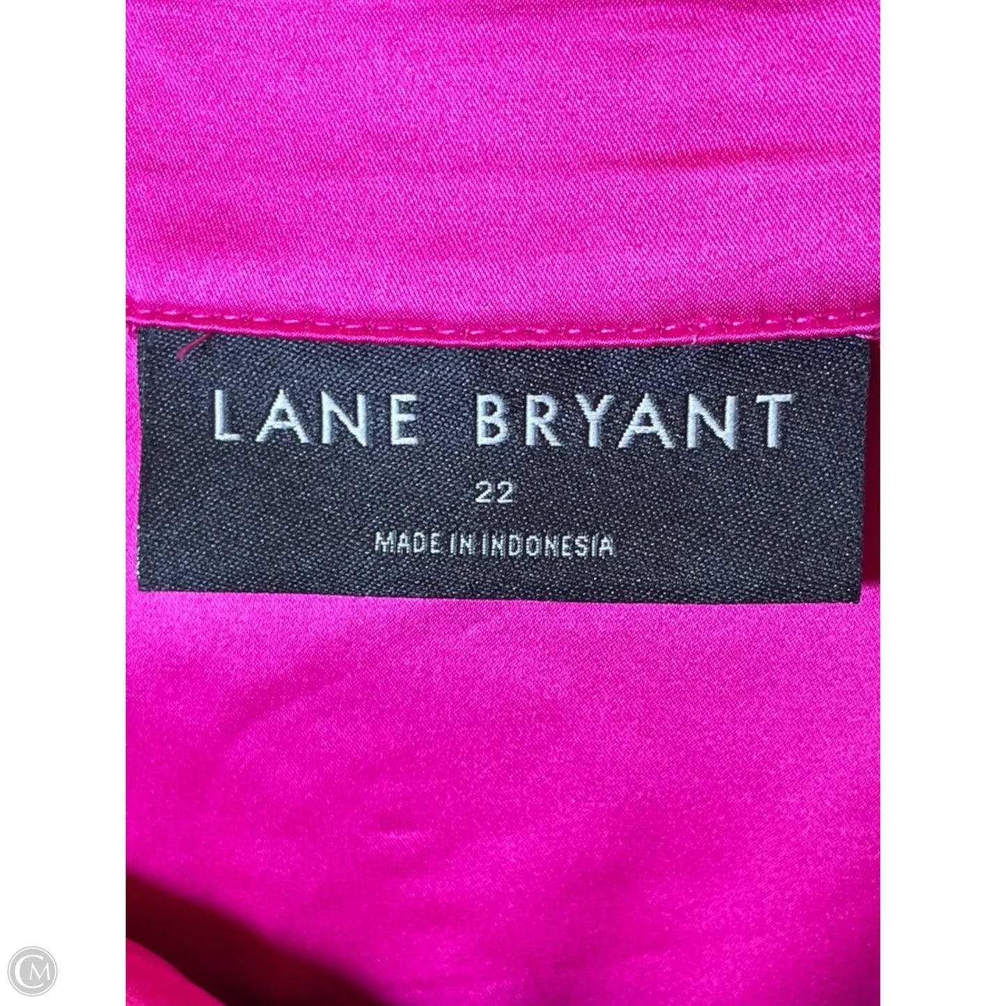 Blouse Long Sleeve By Lane Bryant In Pink, Size: 22
