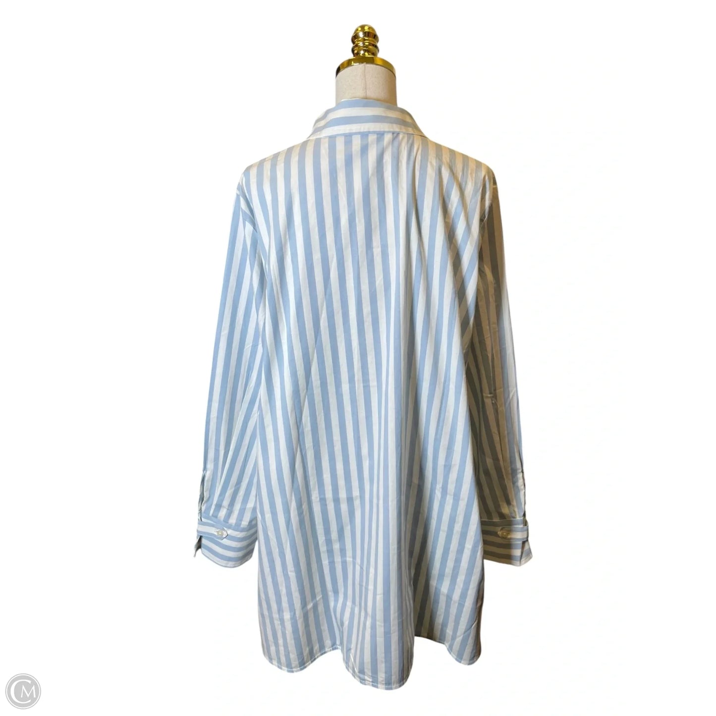 Blouse Long Sleeve By Clothes Mentor In Striped Pattern, Size: 2x