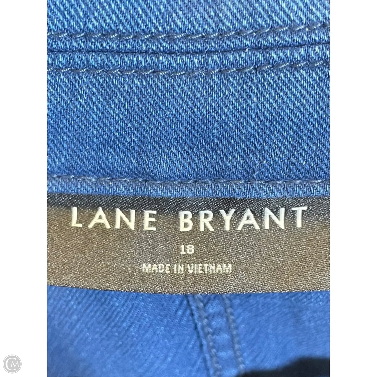 Jacket Denim By Lane Bryant In Blue Denim, Size: 18