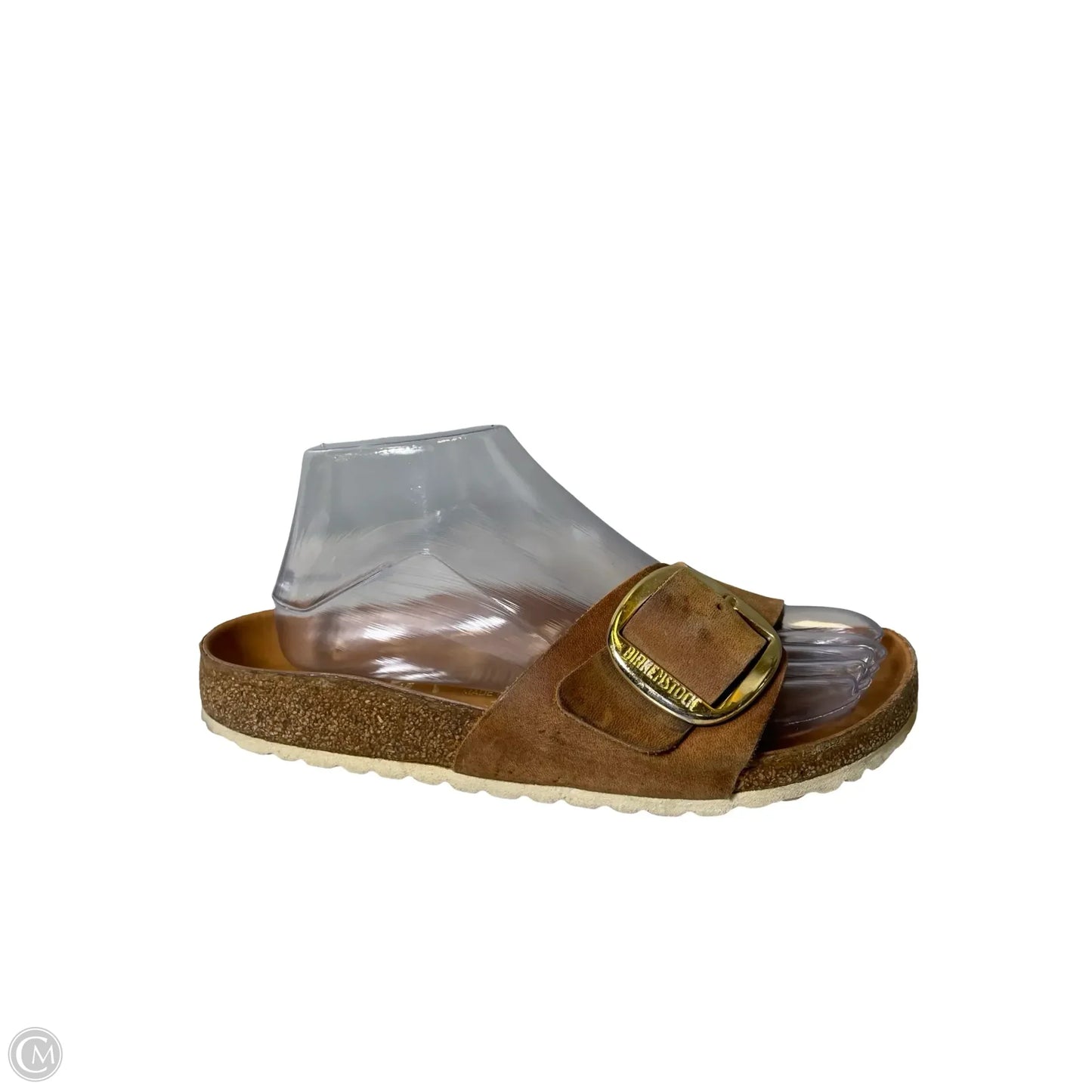 Sandals Flats By Birkenstock In Brown, Size: 7
