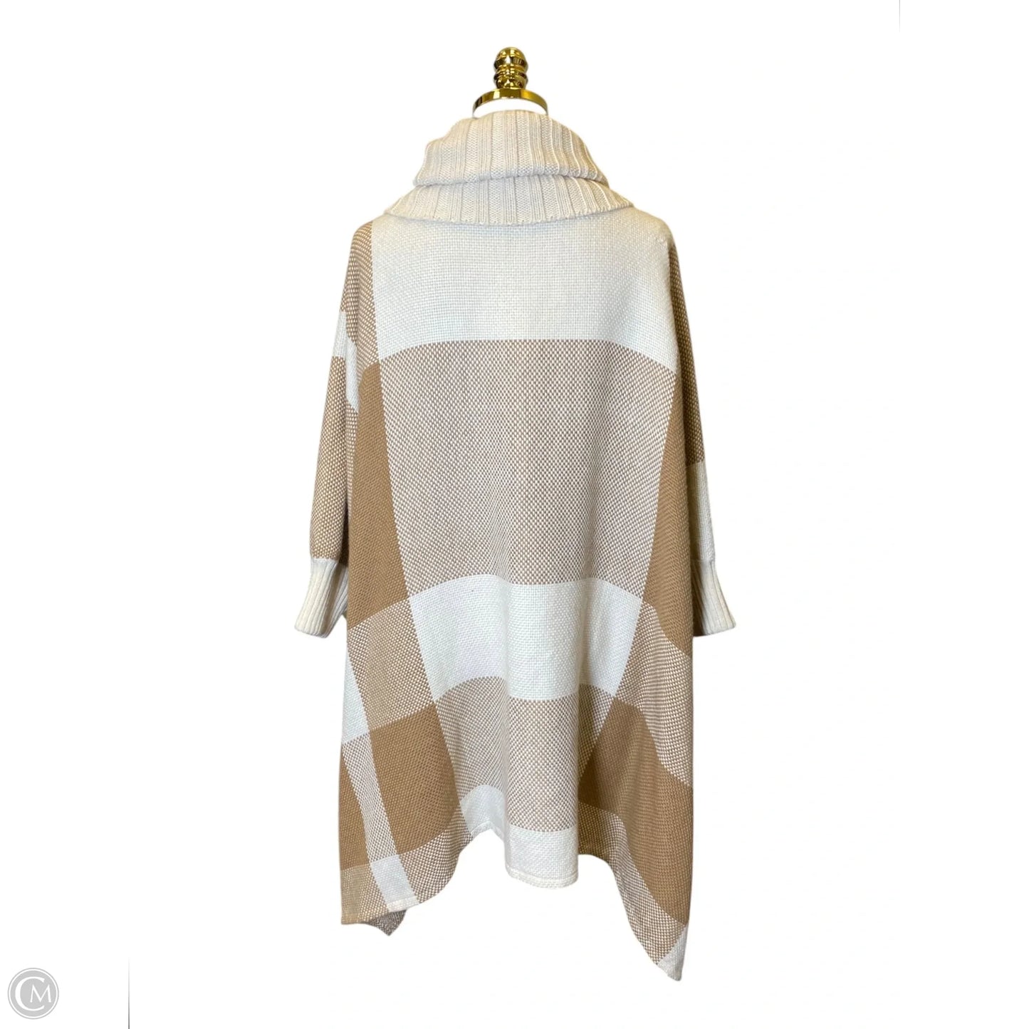 Shawl By Clothes Mentor In Black & Cream, Size: Osfm