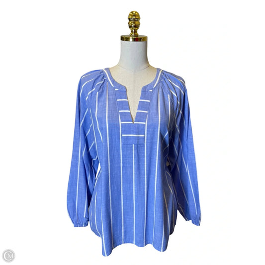 Top Long Sleeve By J. Crew In Striped Pattern, Size: L